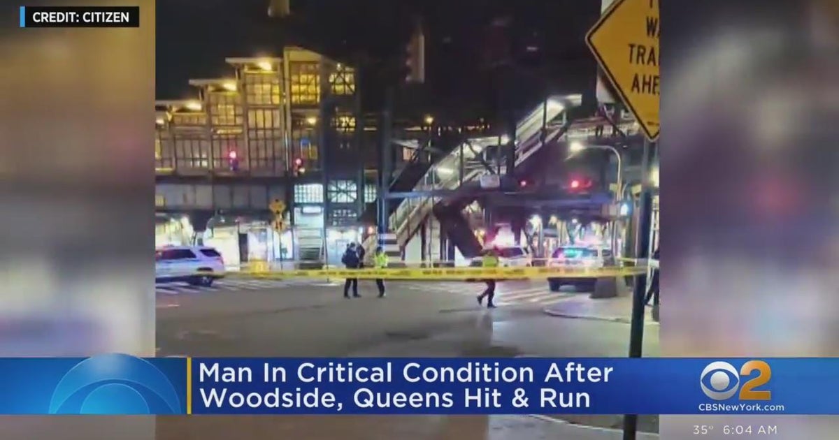Man critically hurt in Queens hit and run - CBS New York