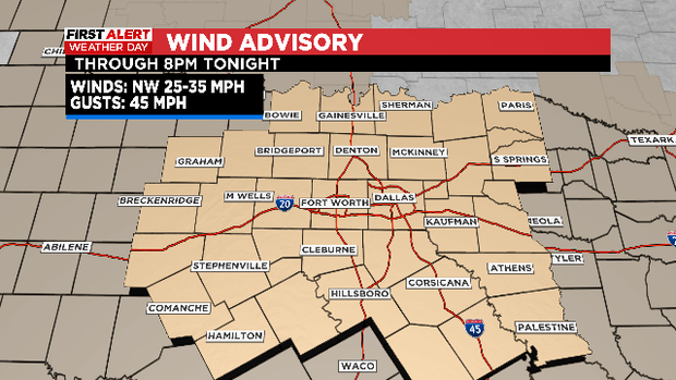 First Alert Weather: Arctic front brings strong winds to North Texas 