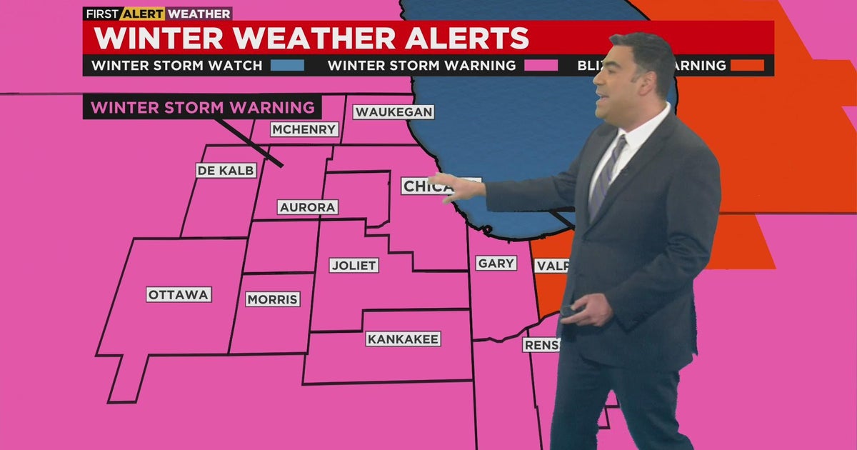 Chicago First Alert Weather: What to expect for the winter storm - CBS ...