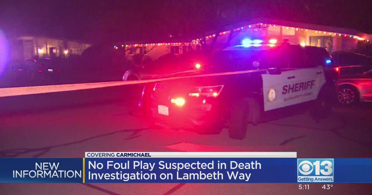 No Foul Play Suspected In Death Investigation On Lambeth Way Cbs Sacramento 9848