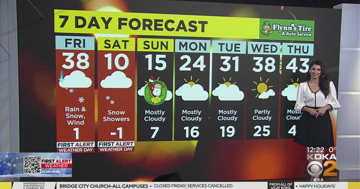 KDKA-TV Afternoon Forecast (12/23) - CBS Pittsburgh