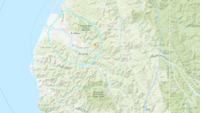Humboldt quake map 