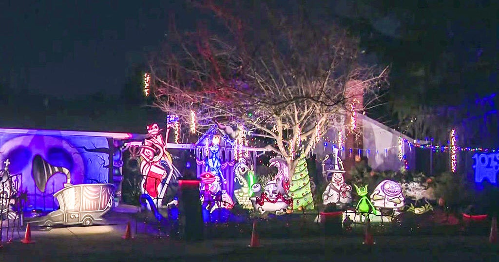 Holiday Lights Concord home transformed by A Nightmare Before