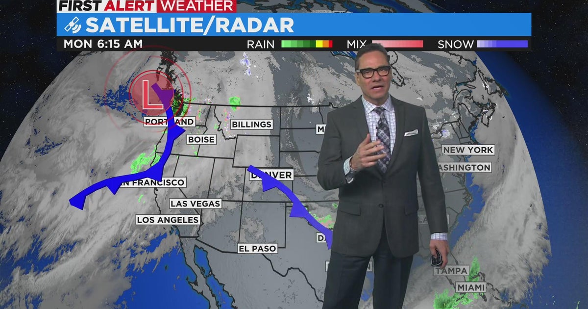 High clouds to start week with chance of snow before New Year - CBS ...
