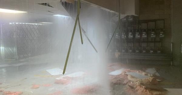 Pipe burst in Ann Arbor parking garage causes thousands of dollars in