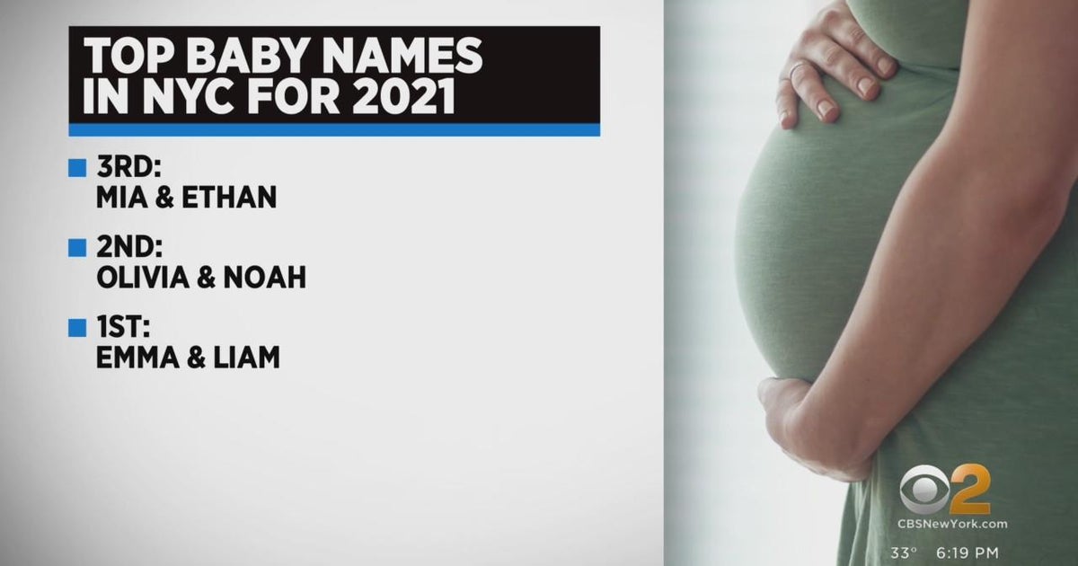 NYC health department releases most popular baby names of 2021 CBS