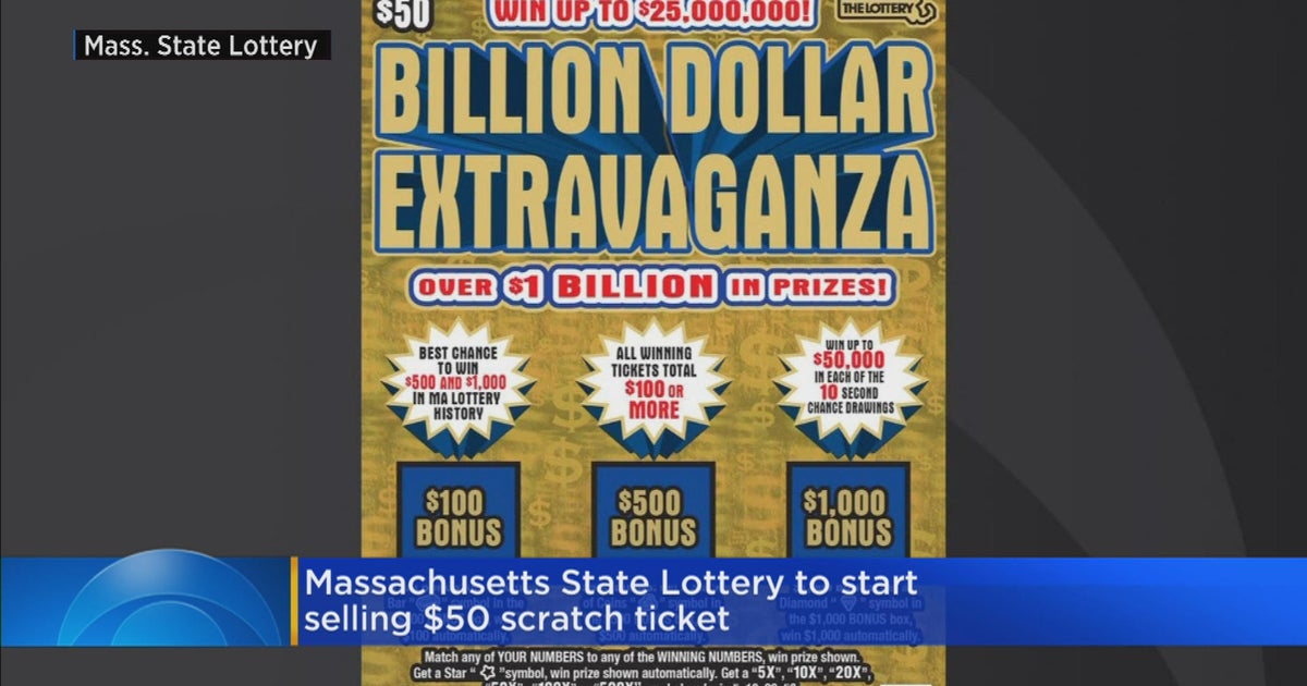 Lottery To Start Selling 50 Scratch Ticket In Massachusetts CBS Boston