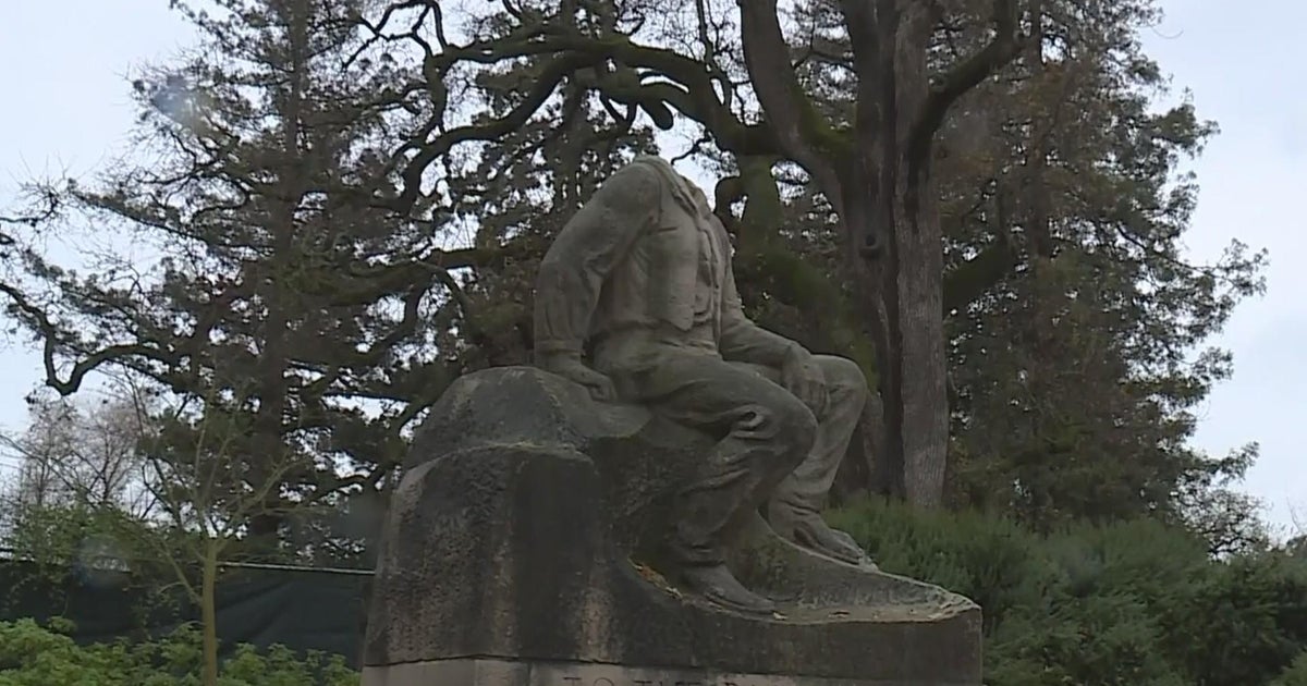 Land Park statue of Charles Swanston beheaded; Sacramento police investigating
