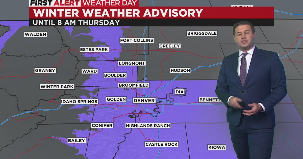 Afternoon rain followed by evening snow in Denver - CBS Colorado