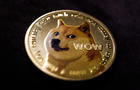Representation of Dogecoin cryptocurrency 