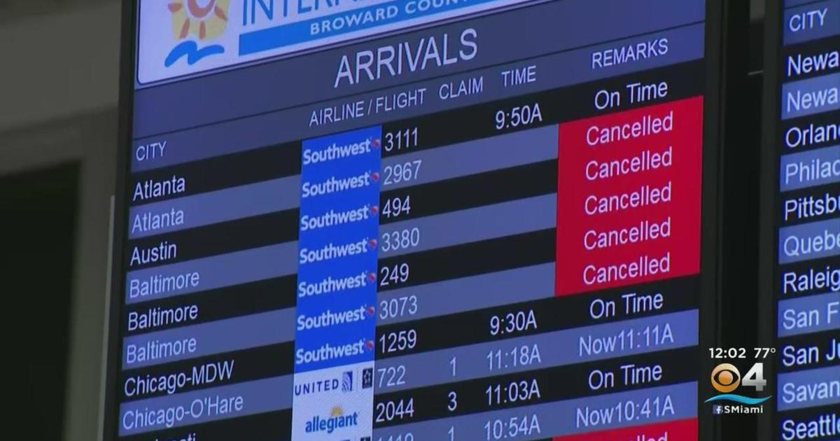 Southwest meltdown proceeds to lead to vacation troubles in South Florida