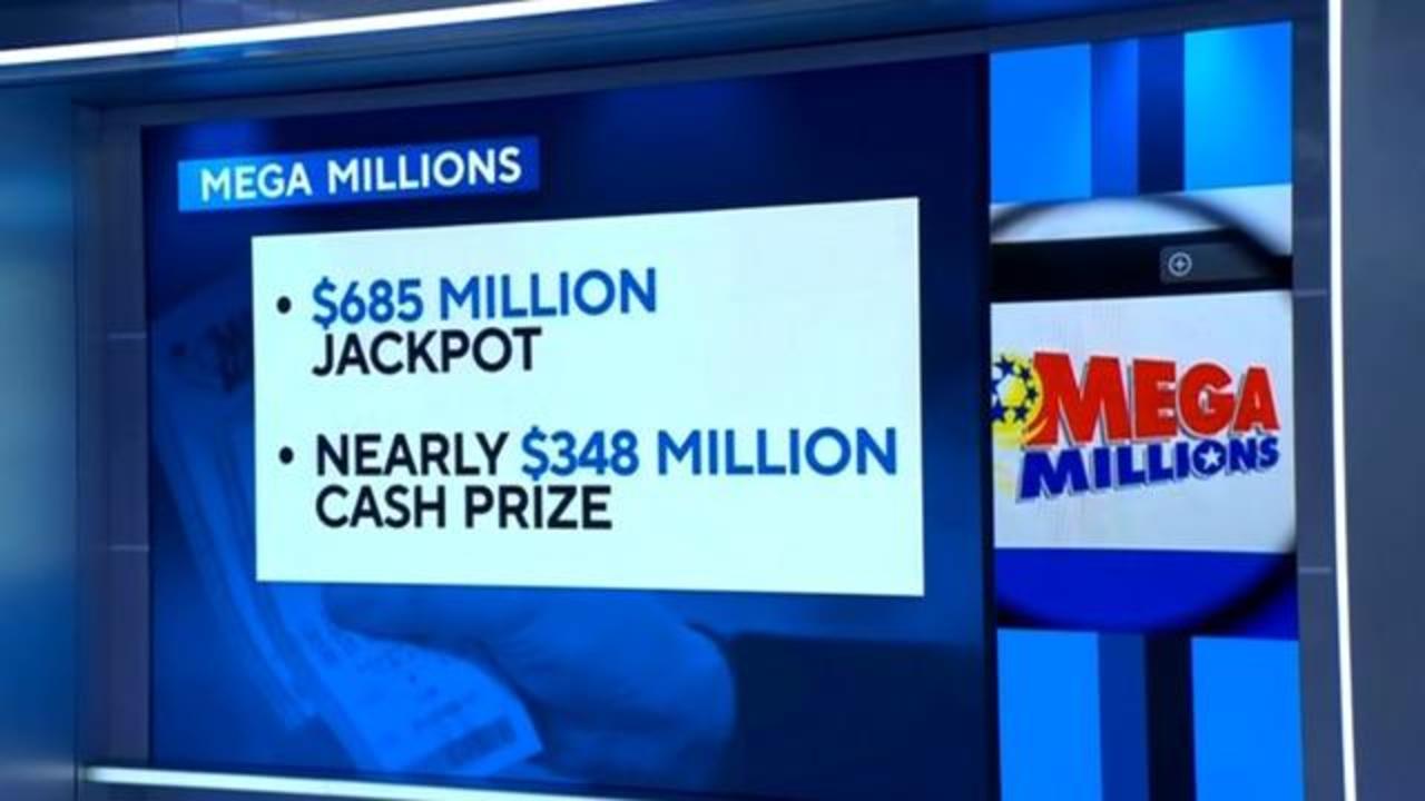 Mega Millions numbers were selected for an estimated 685 million prize