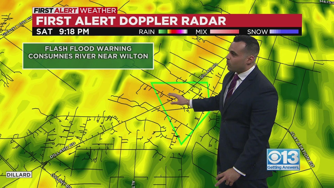 Northern California Storm Update: Flash flood warning issued for a levee in  Wilton - CBS Sacramento