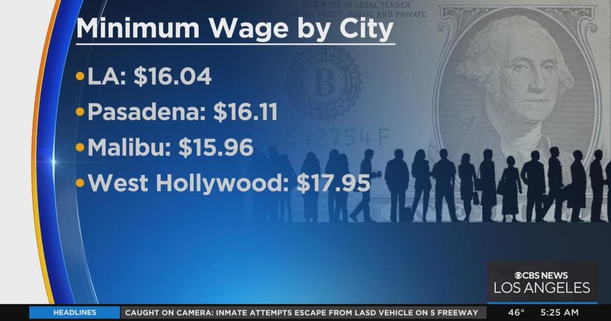 California minimum wage increase takes effect this week CBS Los Angeles