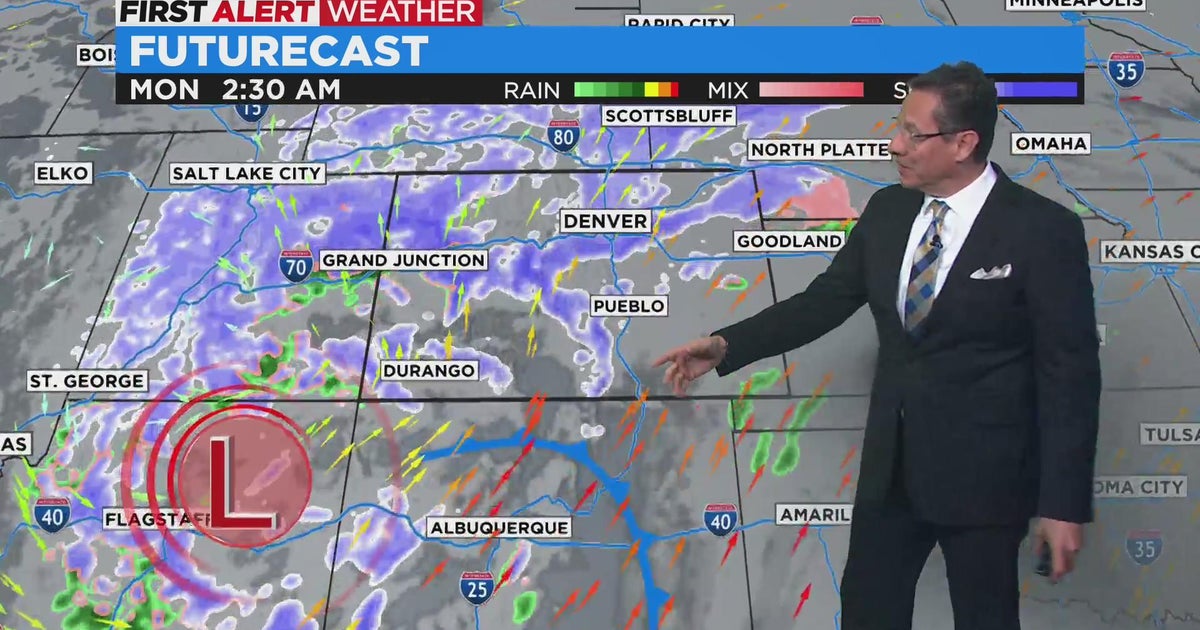 First Alert Weather Day Monday for freezing rain and snow - CBS Colorado