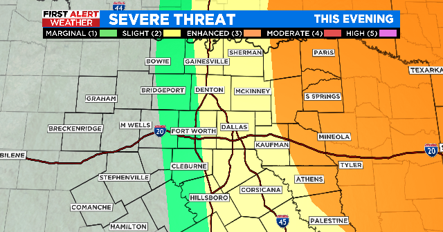 Severe storms possible for East Texas counties through the evening ...