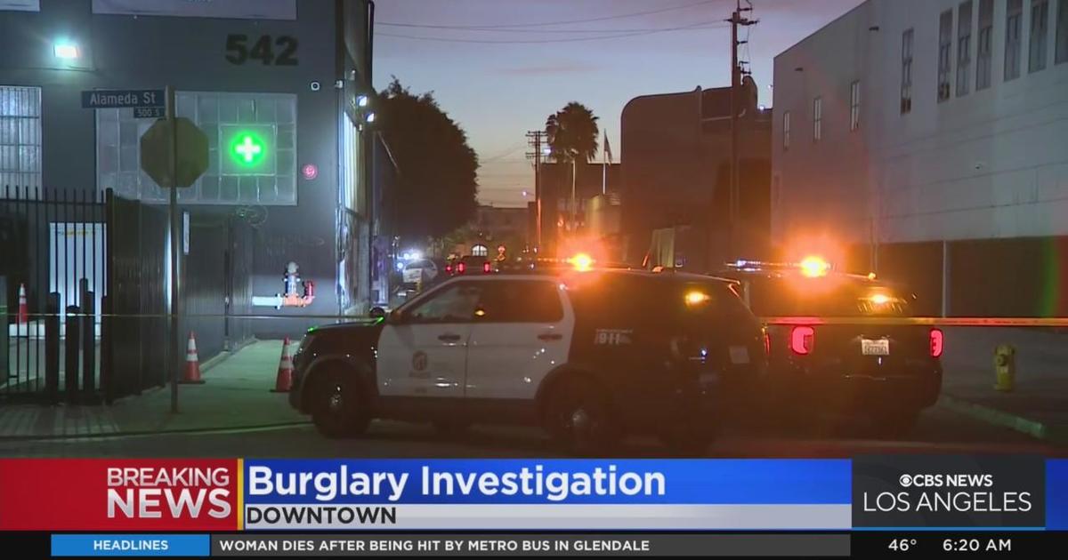 Dispensary burglary suspect arrested following police pursuit - CBS Los