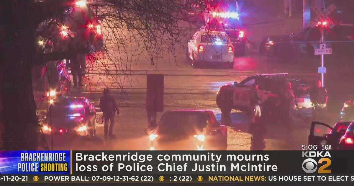 Brackenridge community mourns Police Chief Justin McIntire CBS Pittsburgh