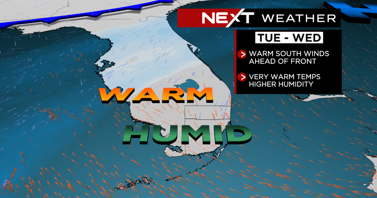 Miami Weather: Warm & muggy, cold front arrives end week