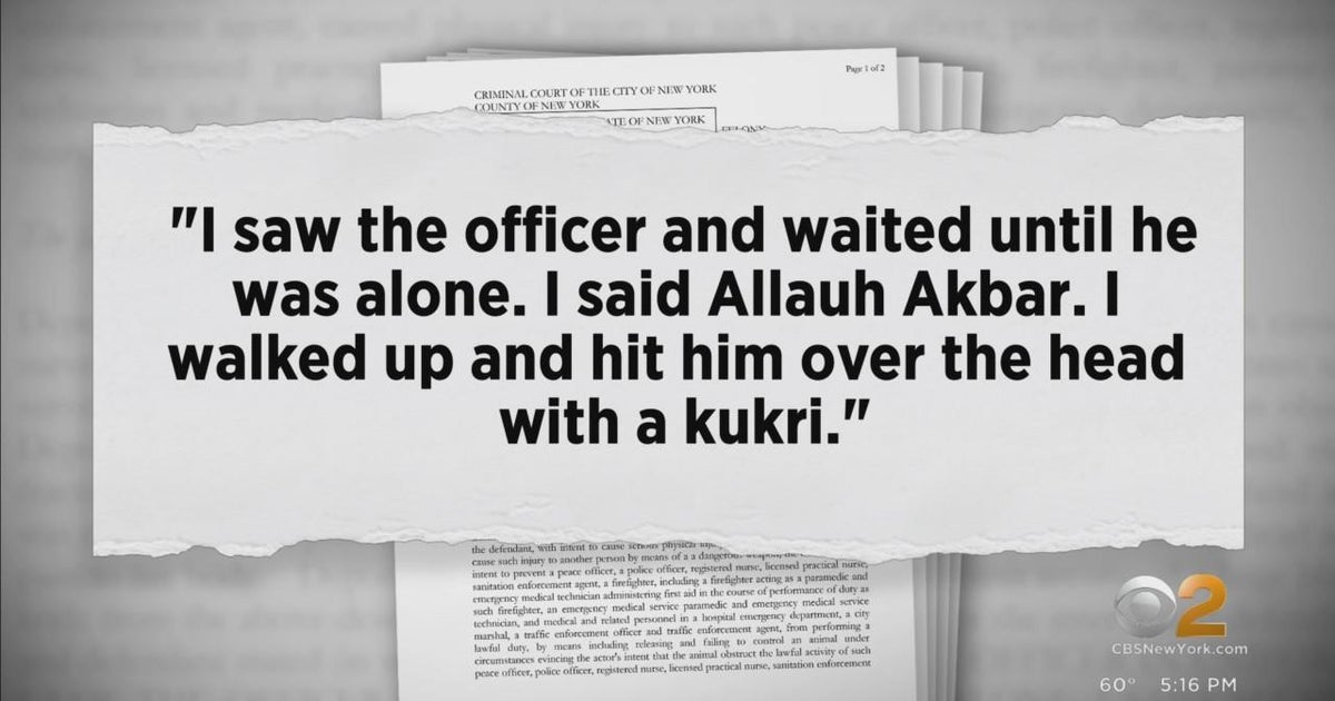 Prosecutors NYPD machete attack suspect planned to carry out jihad
