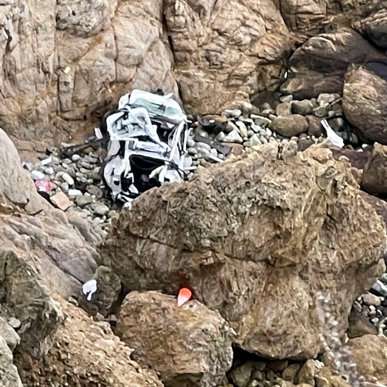 California Car Falls Off Cliff 