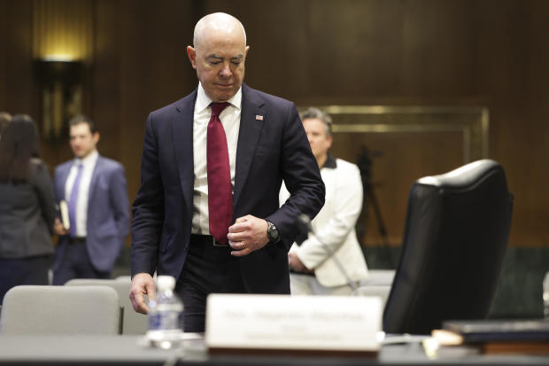 DHS Secretary Mayorkas Testifies In Senate Hearing 