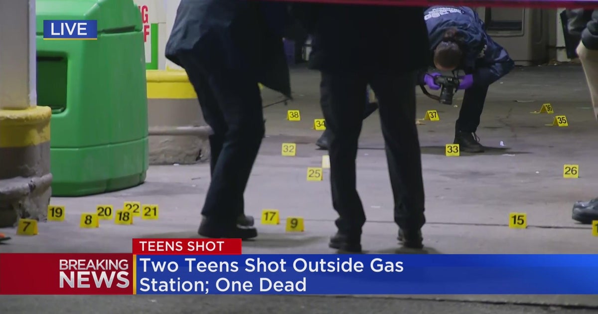 Two teens shot outside Homan Square gas station, one dead - CBS Chicago