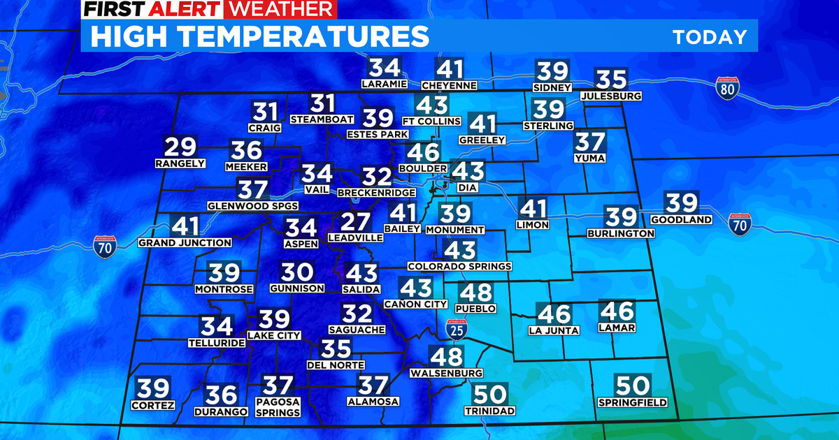 Mild start to the week - CBS Colorado