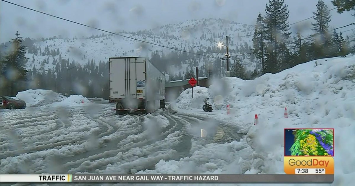 Chain controls in effect in the Sierra - CBS Sacramento