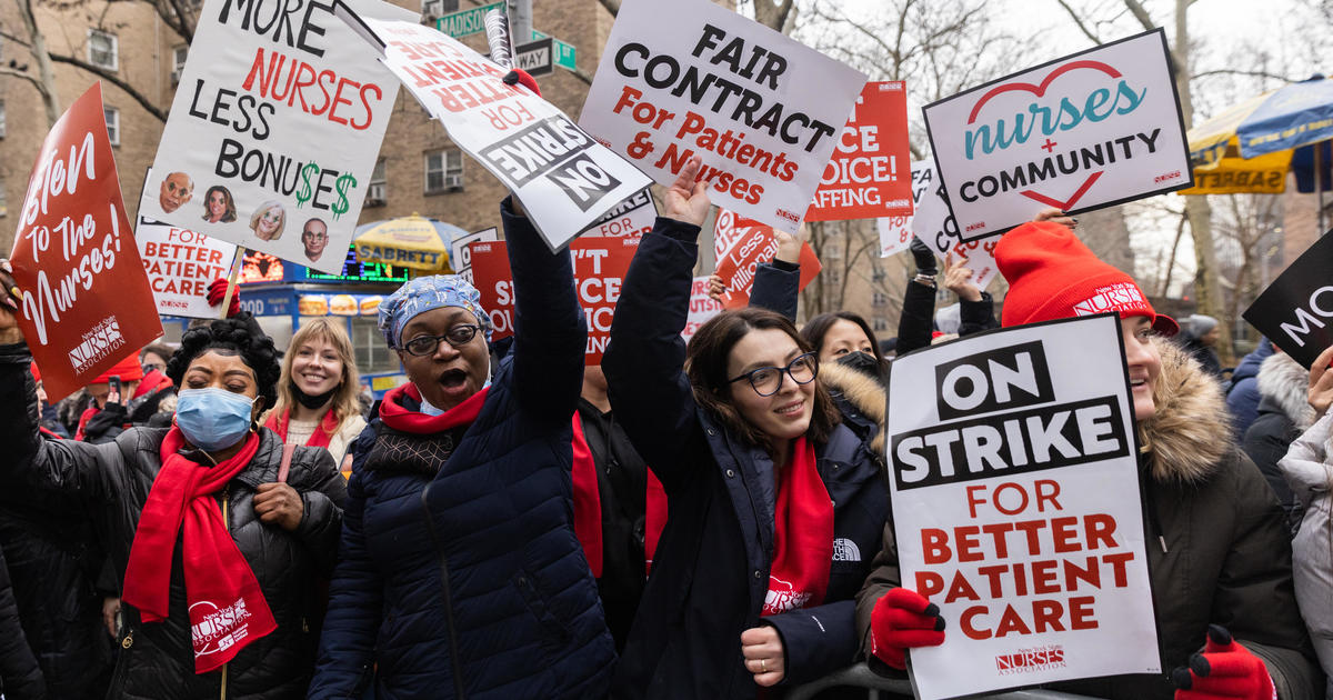 More than 7,000 nurses from 2 New York City hospitals on strike over