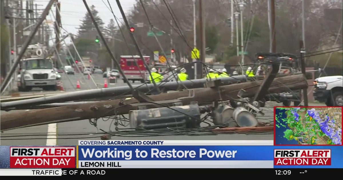 Utility crews still working to restore power around Sacramento area