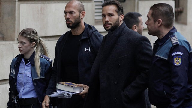 Andrew Tate and his brother Tristan Tate in custody in Romania 