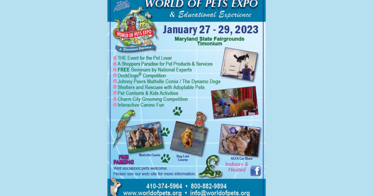 World of Pets Expo returns to Timonium fairgrounds CBS Baltimore