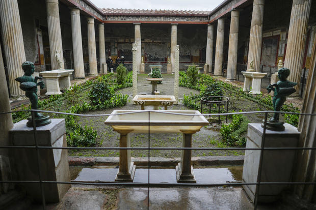 Italy Pompeii Restored House 