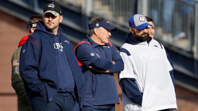 Joe Judge, Bill Belichick, Matt Patricia 