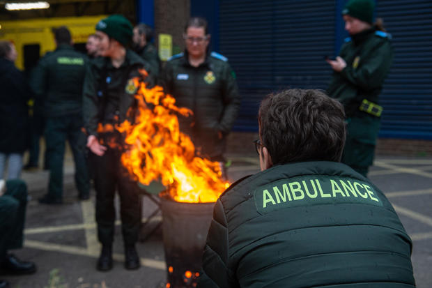 U.K. ambulance workers go on strike in the latest blow to Britain's National Health Service
