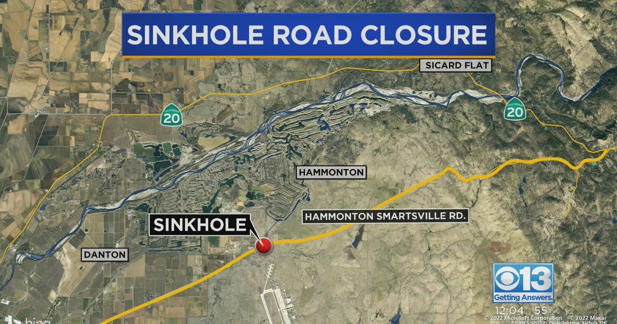 Sinkhole in Yuba City leaves one road shut down CBS Sacramento