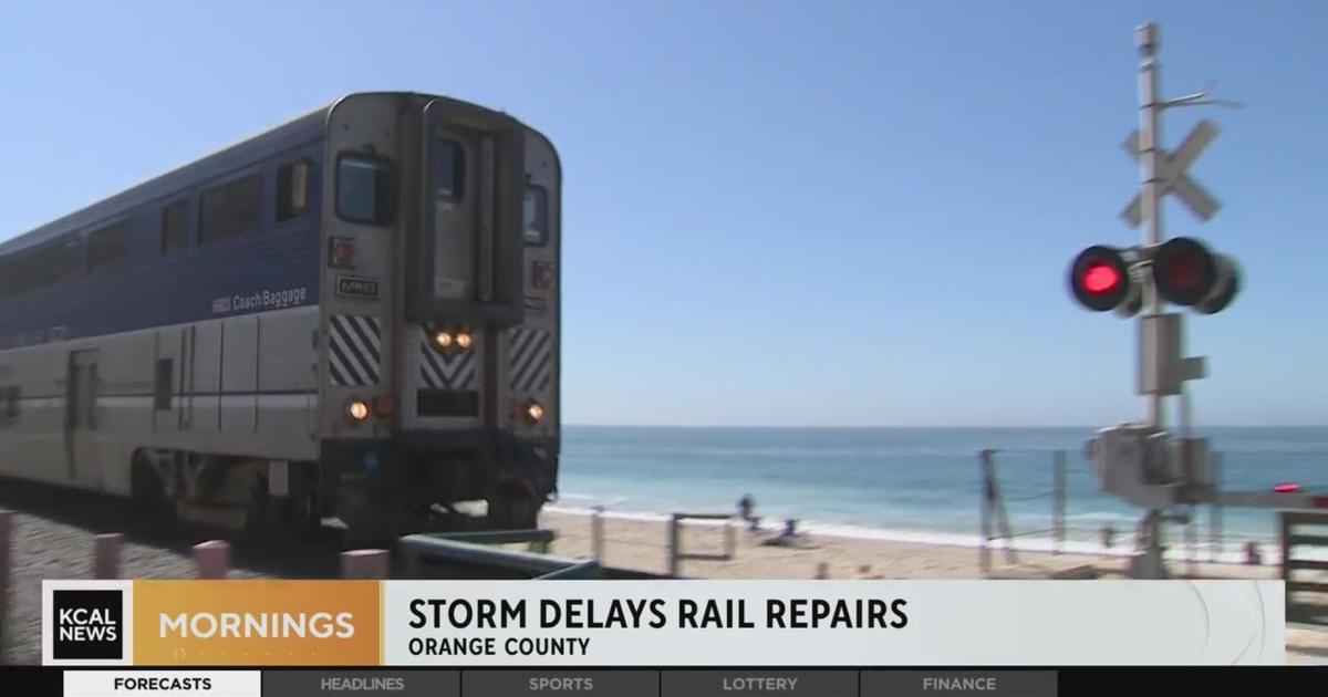 Storms further delay rail repair between Orange County, San Diego