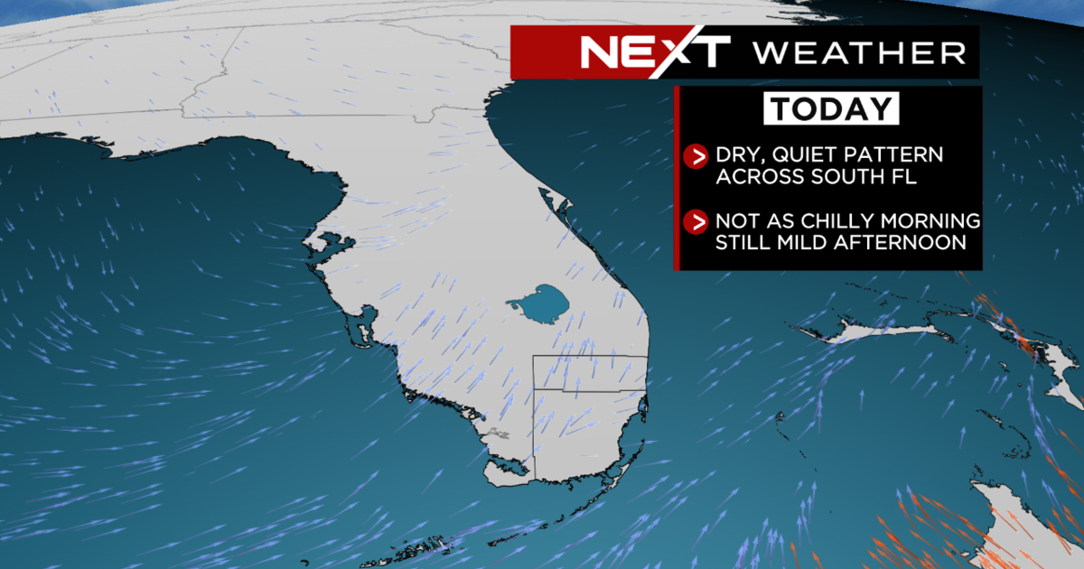 Miami Weather: Mild afternoon temps, cold blast for the weekend