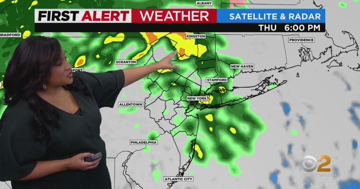 First Alert Weather Yellow Alert For Thursday Into Friday Cbs New York 9526