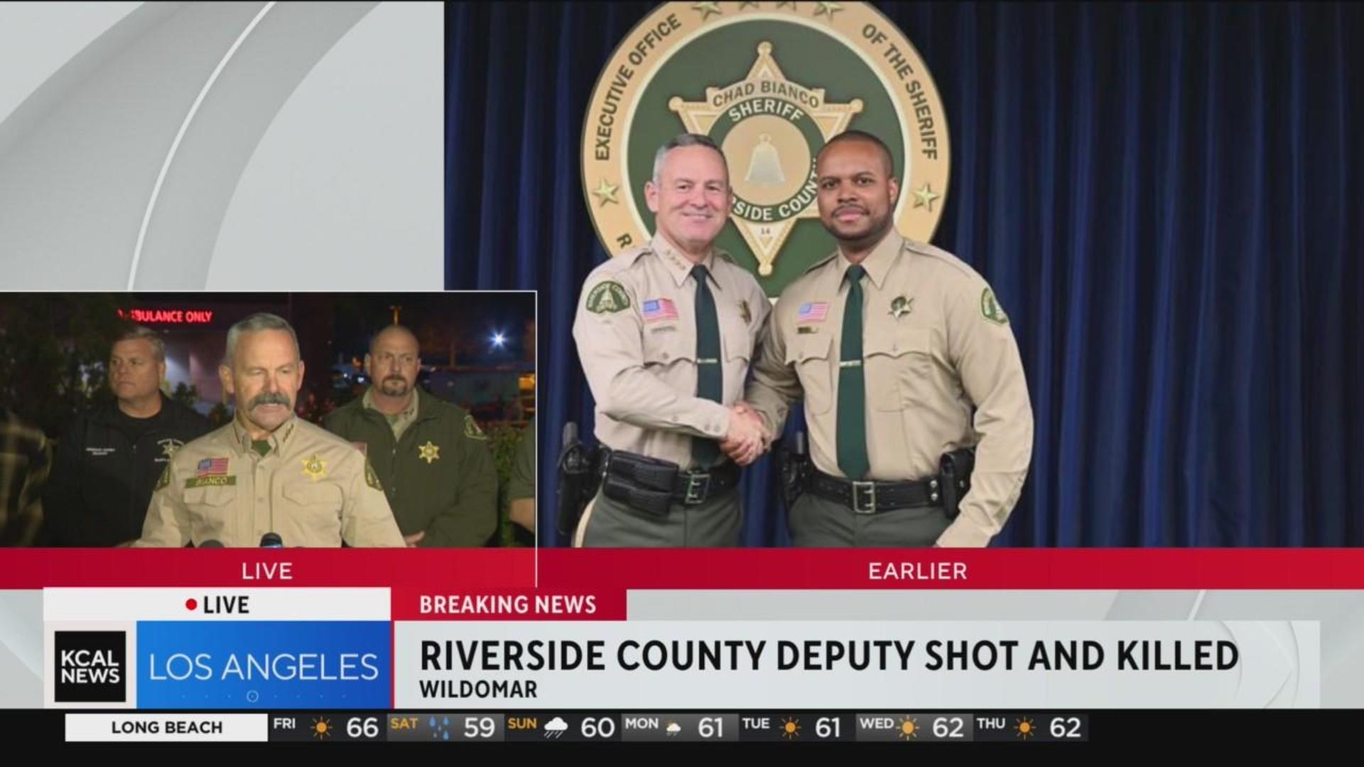 Riverside County Sheriff Chad Bianco discusses fatal shooting of Deputy  Darnell Calhoun - CBS Los Angeles