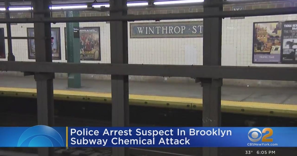 Police arrest suspect in Brooklyn subway chemical attack - CBS New York