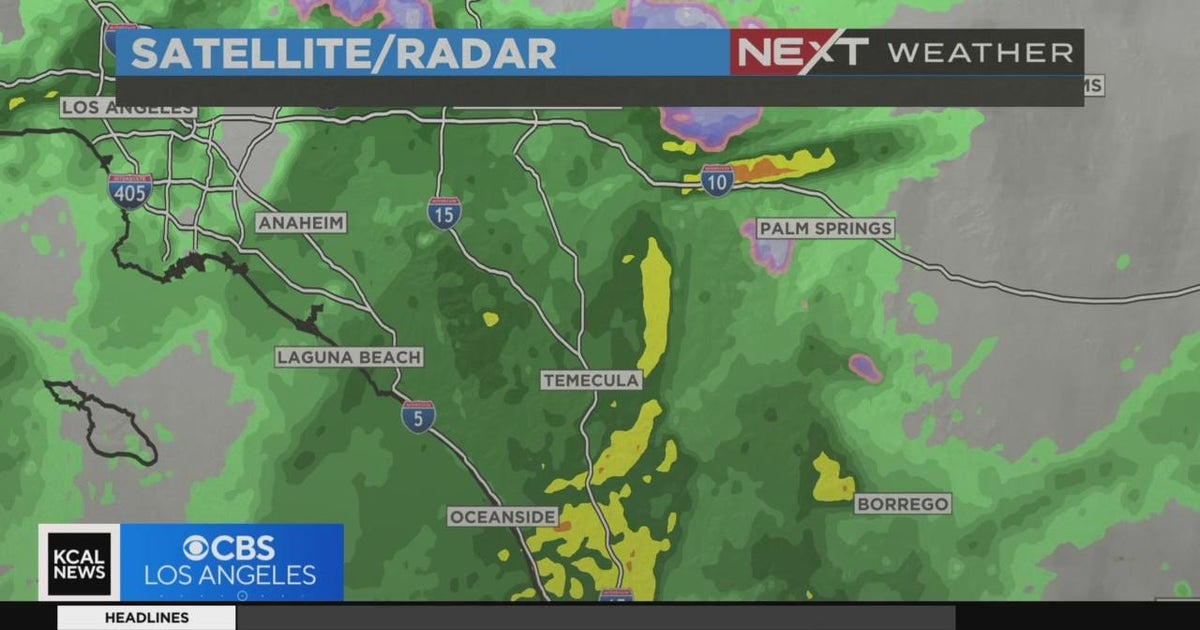 Updated rain totals for Saturday's storm - CBS Los Angeles