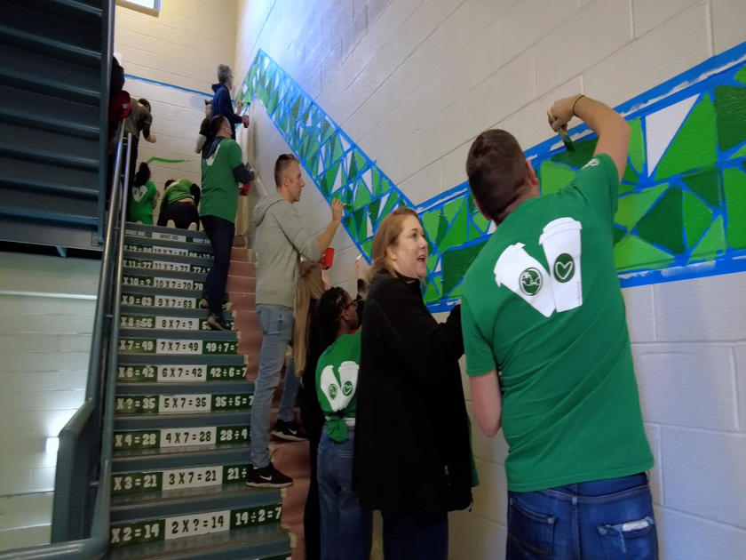 700 volunteers beautify Highbridge Green School in South Bronx for ...