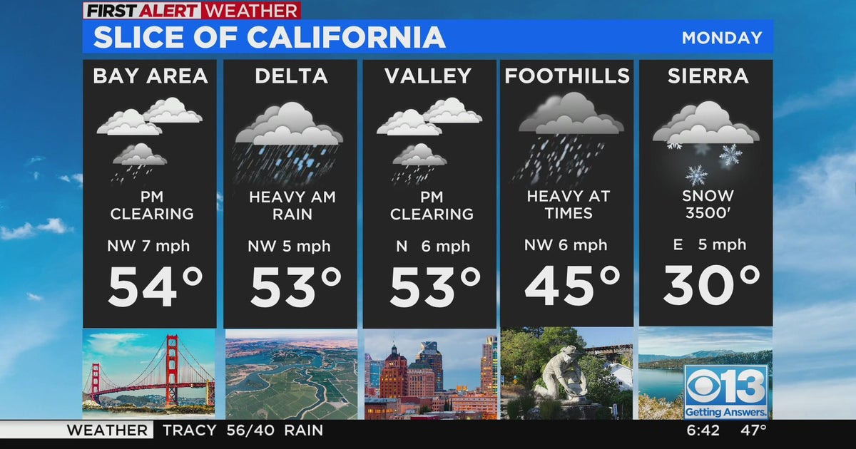 Monday weather forecast - Jan. 16, 2023