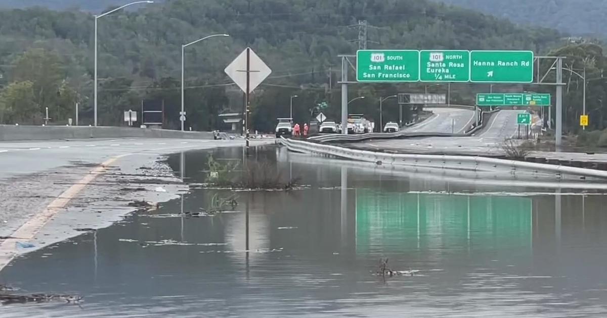 Highway 37 closure due to weekend flooding to extend into Monday CBS