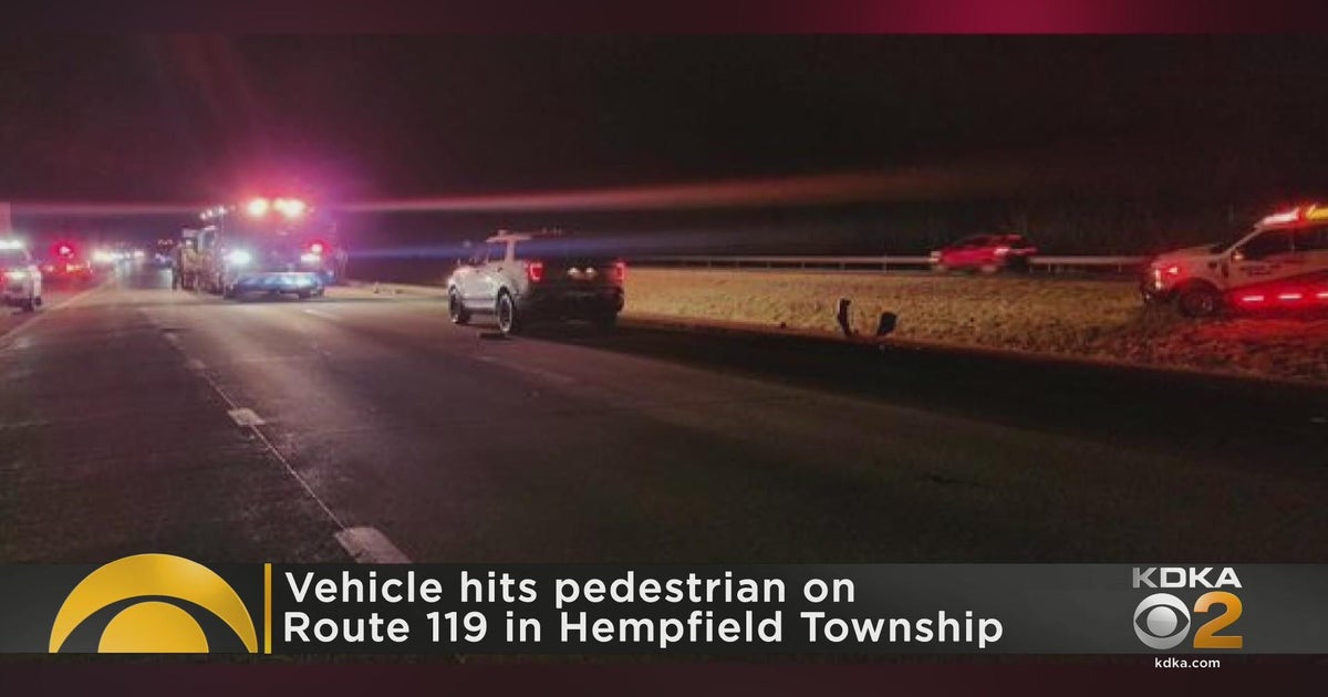Driver hits pedestrian in Westmoreland County CBS Pittsburgh