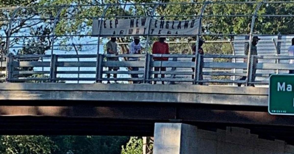 Charges dismissed against men over ‘Keep New England White’ banner on NH overpass