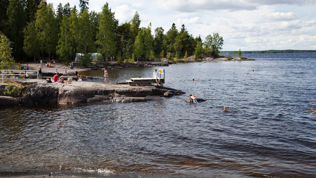 Rauhaniemi Area. Nasijarvi Lake. Tampere. Finland. Europe Area of Rauhaniemi. Nasijarvi Lake. Tampere. Finland. Europe 