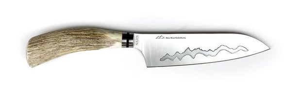 New West Knifeworks Elk Antler Santoku 